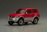 Mitsubishi Pajero Red �� ����� MO Mini-Z Overland.